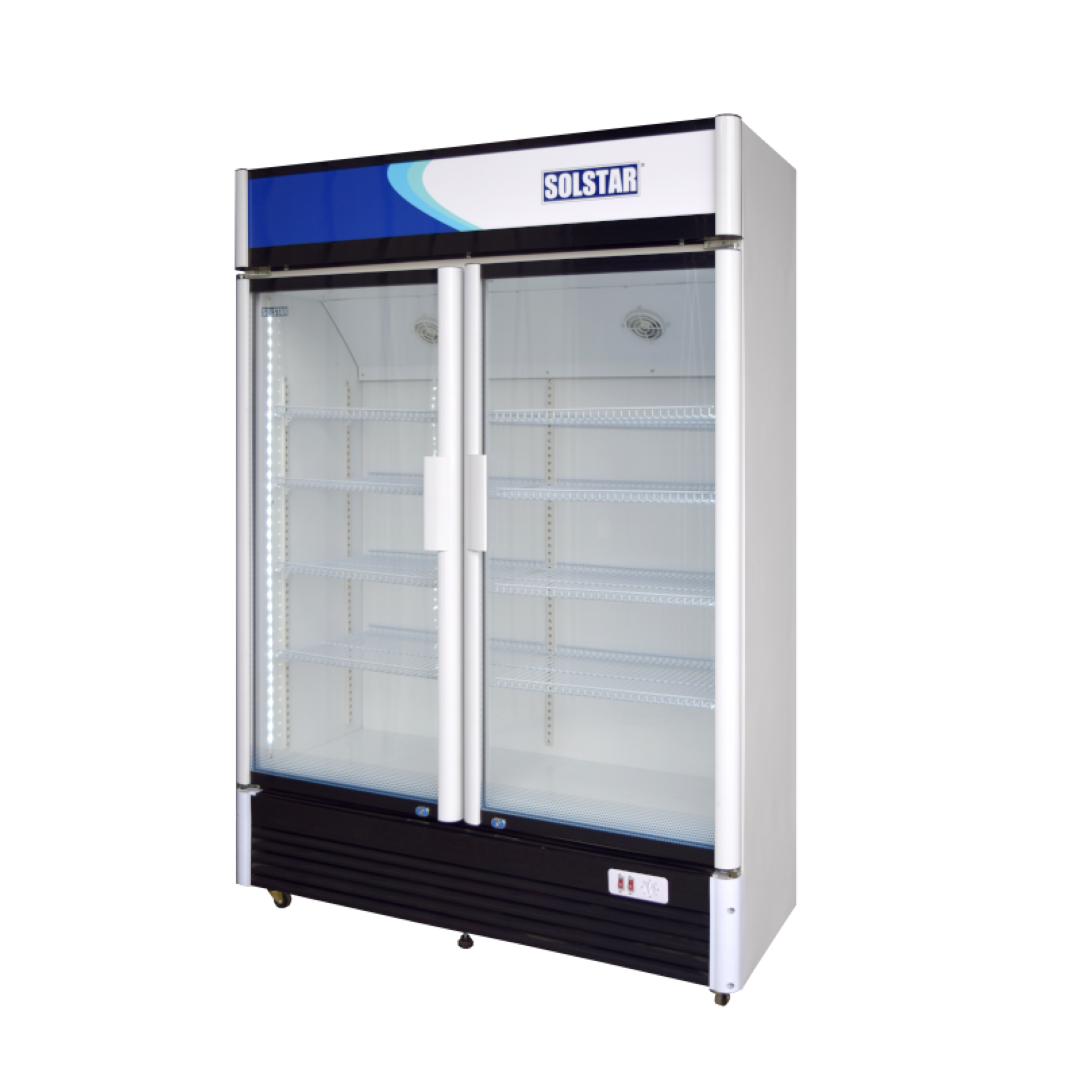 :SOLSTAR VC9000-WHB SS-2 Door  Showcase chiller 708L